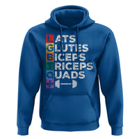 LGBTQ Gymer Hoodie Lats Glutes Biceps Triceps Quads