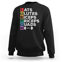 LGBTQ Gymer Sweatshirt Lats Glutes Biceps Triceps Quads - Wonder Print Shop