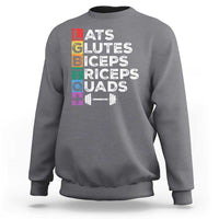 LGBTQ Gymer Sweatshirt Lats Glutes Biceps Triceps Quads - Wonder Print Shop
