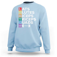 LGBTQ Gymer Sweatshirt Lats Glutes Biceps Triceps Quads - Wonder Print Shop