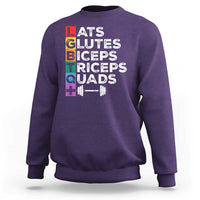 LGBTQ Gymer Sweatshirt Lats Glutes Biceps Triceps Quads - Wonder Print Shop