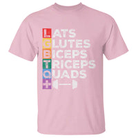 LGBTQ Gymer T Shirt Lats Glutes Biceps Triceps Quads - Wonder Print Shop