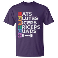 LGBTQ Gymer T Shirt Lats Glutes Biceps Triceps Quads - Wonder Print Shop