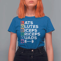 LGBTQ Gymer T Shirt For Women Lats Glutes Biceps Triceps Quads - Wonder Print Shop
