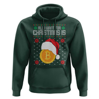 Funny All I Want For Christmas Is Bitcoin Hoodie