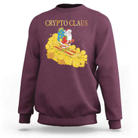 Funny Christmas Bitcoin Crypto Claus Sweatshirt - Wonder Print Shop