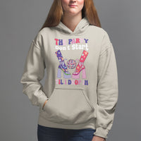 The Party Don't Start Till I Drop In Boujee Disco Ball Retro Groovy Hoodie - Wonder Print Shop