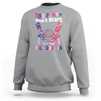 The Party Don't Start Till I Drop In Boujee Disco Ball Retro Groovy Sweatshirt - Wonder Print Shop