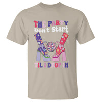 The Party Don't Start Till I Drop In Boujee Disco Ball Retro Groovy T Shirt - Wonder Print Shop