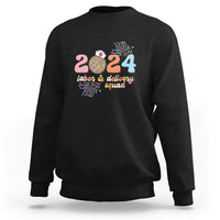 Groovy 2024 Disco Ball and Delivery Squad New Years Eve Sweatshirt - Wonder Print Shop