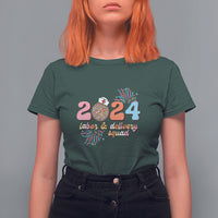 Groovy 2024 Disco Ball and Delivery Squad New Years Eve T Shirt For Women - Wonder Print Shop