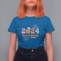Groovy 2024 Disco Ball and Delivery Squad New Years Eve T Shirt For Women - Wonder Print Shop