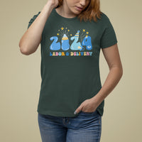 Retro 2024 Labor and Delivery Unit Nurse New Years Eve Rn Np T Shirt For Women - Wonder Print Shop