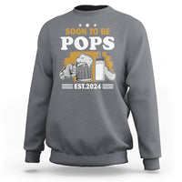 Soon to be Pops 2024 New Daddy Announcement Sweatshirt - Wonder Print Shop
