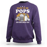 Soon to be Pops 2024 New Daddy Announcement Sweatshirt - Wonder Print Shop