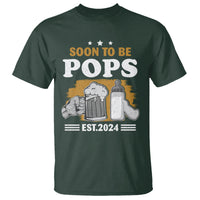 Soon to be Pops 2024 New Daddy Announcement T Shirt - Wonder Print Shop