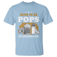 Soon to be Pops 2024 New Daddy Announcement T Shirt - Wonder Print Shop
