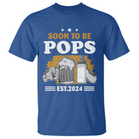 Soon to be Pops 2024 New Daddy Announcement T Shirt - Wonder Print Shop