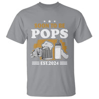 Soon to be Pops 2024 New Daddy Announcement T Shirt - Wonder Print Shop