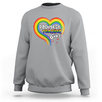 LGBT History Month Sweatshirt Proudest Teacher Ever Teaching Proud Rainbow - Wonder Print Shop