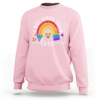 LGBT History Month Sweatshirt Proudest Teacher Ever Teaching Proud Rainbow - Wonder Print Shop