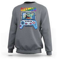 Gaymer Cat LGBT Gay Pride Rainbow Video Game Sweatshirt - Wonder Print Shop