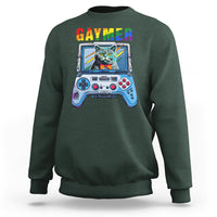 Gaymer Cat LGBT Gay Pride Rainbow Video Game Sweatshirt - Wonder Print Shop