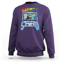Gaymer Cat LGBT Gay Pride Rainbow Video Game Sweatshirt - Wonder Print Shop