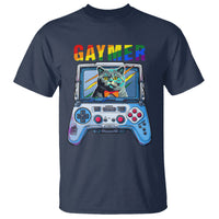 Gaymer Cat LGBT Gay Pride Rainbow Video Game T Shirt - Wonder Print Shop