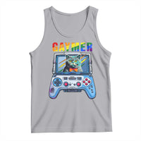 Gaymer Cat LGBT Gay Pride Rainbow Video Game Tank Top