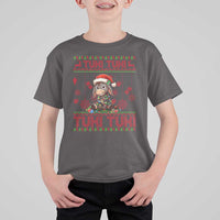 Funny Mexico Xmas T Shirt For Kid Tuki Tuki Burrito Cute Donkey Feliz Navidad - Wonder Print Shop