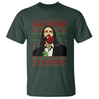Funny Mexico Xmas T Shirt Llega Navidad Y Yo Sin Ti Mexican Pop Star - Wonder Print Shop