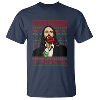 Funny Mexico Xmas T Shirt Llega Navidad Y Yo Sin Ti Mexican Pop Star - Wonder Print Shop