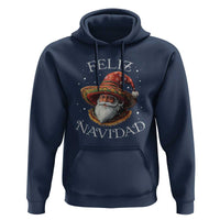 Funny Mexico Xmas Hoodie Santa Sombrero Feliz Navidad