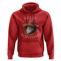Funny Mexico Xmas Hoodie Santa Sombrero Feliz Navidad