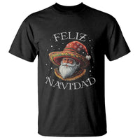 Funny Mexico Xmas T Shirt Santa Sombrero Feliz Navidad - Wonder Print Shop