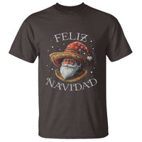 Funny Mexico Xmas T Shirt Santa Sombrero Feliz Navidad - Wonder Print Shop