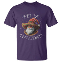Funny Mexico Xmas T Shirt Santa Sombrero Feliz Navidad - Wonder Print Shop