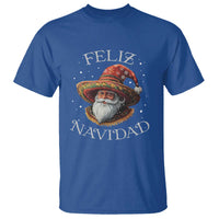 Funny Mexico Xmas T Shirt Santa Sombrero Feliz Navidad - Wonder Print Shop
