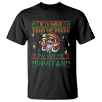 Funny Christmas Mexico Beer T Shirt Si Ya Saben Como Me Pongo Pa'que Me Invitan Santa Drunk - Wonder Print Shop