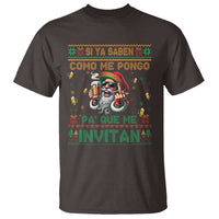 Funny Christmas Mexico Beer T Shirt Si Ya Saben Como Me Pongo Pa'que Me Invitan Santa Drunk - Wonder Print Shop