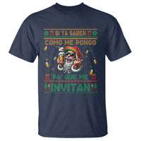 Funny Christmas Mexico Beer T Shirt Si Ya Saben Como Me Pongo Pa'que Me Invitan Santa Drunk - Wonder Print Shop