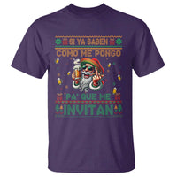 Funny Christmas Mexico Beer T Shirt Si Ya Saben Como Me Pongo Pa'que Me Invitan Santa Drunk - Wonder Print Shop