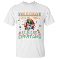 Funny Christmas Mexico Beer T Shirt Si Ya Saben Como Me Pongo Pa'que Me Invitan Santa Drunk - Wonder Print Shop