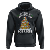 Funny Beer Christmas Tree Hoodie It's the Most Wonderful Time For A Beer