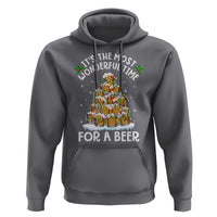 Funny Beer Christmas Tree Hoodie It's the Most Wonderful Time For A Beer