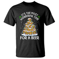 Funny Beer Christmas Tree T Shirt It's the Most Wonderful Time For A Beer - Wonder Print Shop
