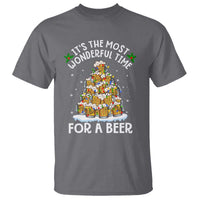 Funny Beer Christmas Tree T Shirt It's the Most Wonderful Time For A Beer - Wonder Print Shop