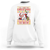 Funny Christmas Beer Sweatshirt It's the Most Wonderful Time For A Beer - Wonder Print Shop