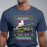 Funny Christmas Veteran T Shirt Merry Tankmas Tank Military Army - Wonder Print Shop
